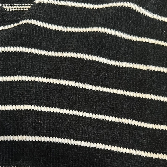 Eileen Fisher Organic Cotton Black and White Striped Sweater‎ Small - Picture 3 of 7